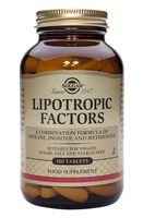 Solgar Lipotropic Factors Συμπλήρωμα Διατροφής για Έλεγχο του Σωματικού Βάρους - Ενισχύει το Μεταβολισμό του Λίπους & Βοηθά τη Μείωση της Χοληστερίνης, 100tabs