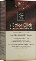 Apivita My Color Elixir Βαφή Μαλλιών με Έλαιο Ελιάς, Argan και Αβοκάντο - Απόχρωση Νο 6.44, Ξανθό Σκούρο Έντονο Χάλκινο 50ml.