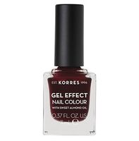 Korres Gel Effect Nail Colour No.57 Burgundy Red Βερνίκι Νυχιών, 11ml