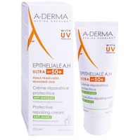 A-Derma Epitheliale A.H. Ultra Soothing Repairing Cream SPF50+ Προστατευτική Επανορθωτική Κρέμα κατά των Σημαδιών με Δείκτη Προστασίας, 100ml