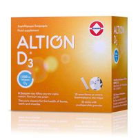 Altion D3 Βιταμίνη D 1000IU Χωρίς Νερό, 30sticks με Γεύση Πορτοκάλι