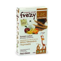 Frezylac Βιολογική Βρεφική Κρέμα Δημητριακών με Γάλα και Μήλο, Μπανάνα, Πορτοκάλι