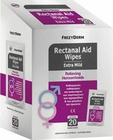 Frezyderm Rectanal Aid Wipes Μαντηλάκια για Καταπραϋντική Φροντίδα των Aιμορροΐδων, 20 Μαντηλάκια
