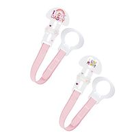 MAM Clip Set I Love Mummy/Daddy Κορδέλα στήριξης πιπίλας 0+M (312) Ροζ, 2τμχ