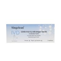 Singclean Ivd Covid-19 & Flu A/B Antigen Kit Διαγνωστικό Τεστ Ταχείας Ανίχνευσης Αντιγόνων 1τμχ